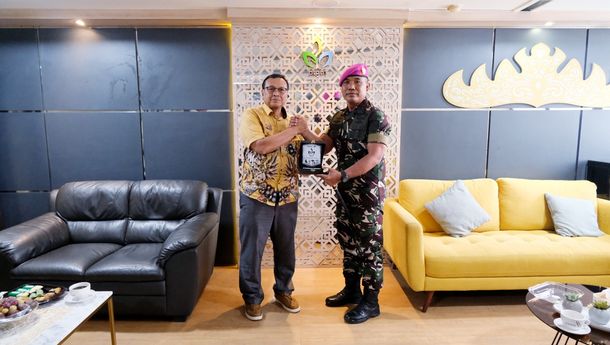 Danbrigif 4 Marinir/BS dan PTPN I (Persero) Regional 7 Perkuat Sinergi Keamanan