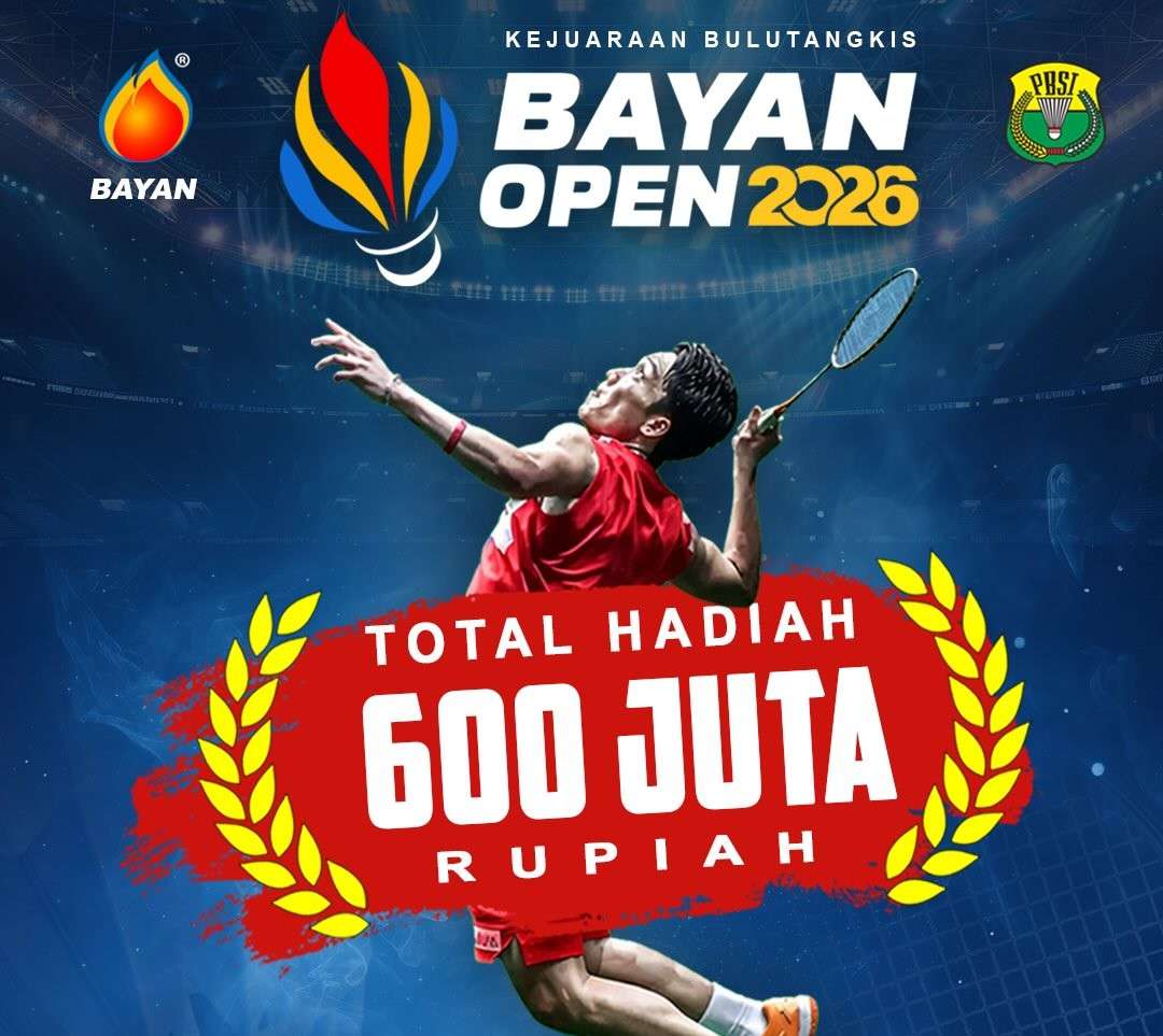 Bayan Open 2026 di Balikpapan diikuti 2.192 peserta, dengan total hadiah Rp600 juta.