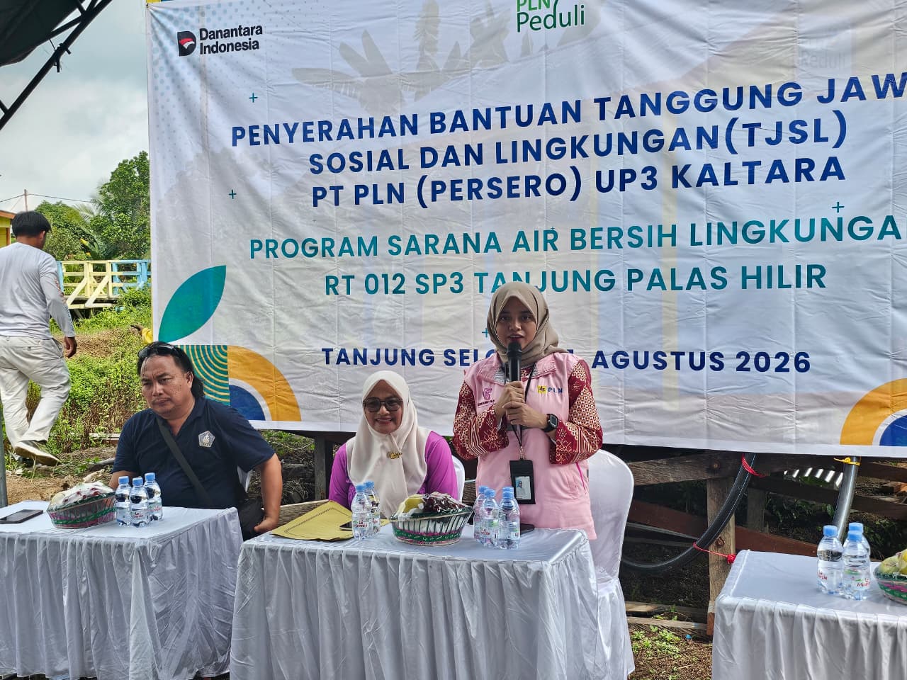PLN Bangun Sarana Air Bersih di Bulungan, Warga Kini Lebih Mudah 