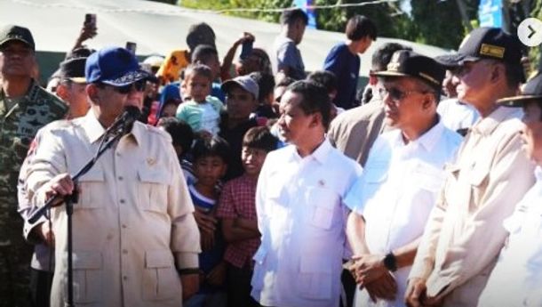 Presiden Prabowo Tinjau Pemulihan Gempa di Flores
