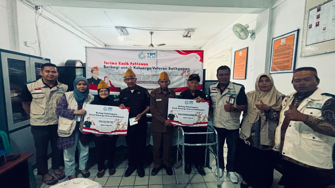 PLN UID Kaltimra Santuni 108 Veteran dan Keluarga Veteran di HUT RI 