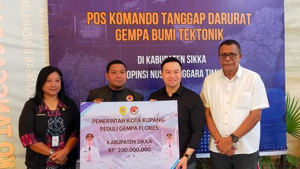 Wali Kota Kupang Salurkan Bantuan Rp200 Juta untuk Korban Gempa Sikka