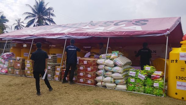 Kemensos Turun ke Nangapanda, 7 Desa Terima Bantuan Darurat