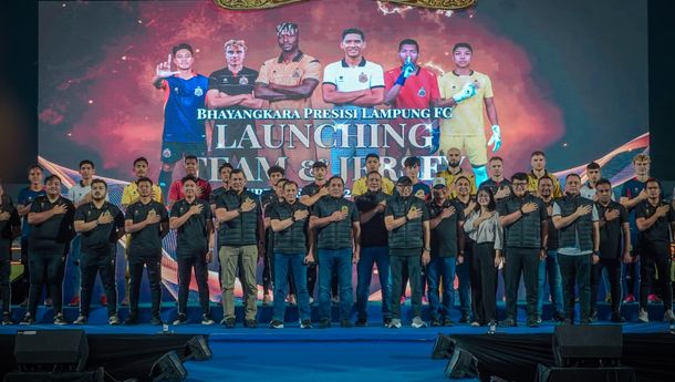 Gubernur Mirza Targetkan Bhayangkara Presisi Lampung FC Tembus 3 Besar