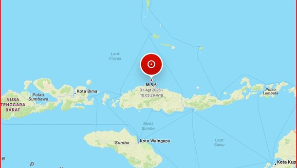 Gempa M5,8 Guncang Wilayah Utara Flores, Warga Diminta Waspada
