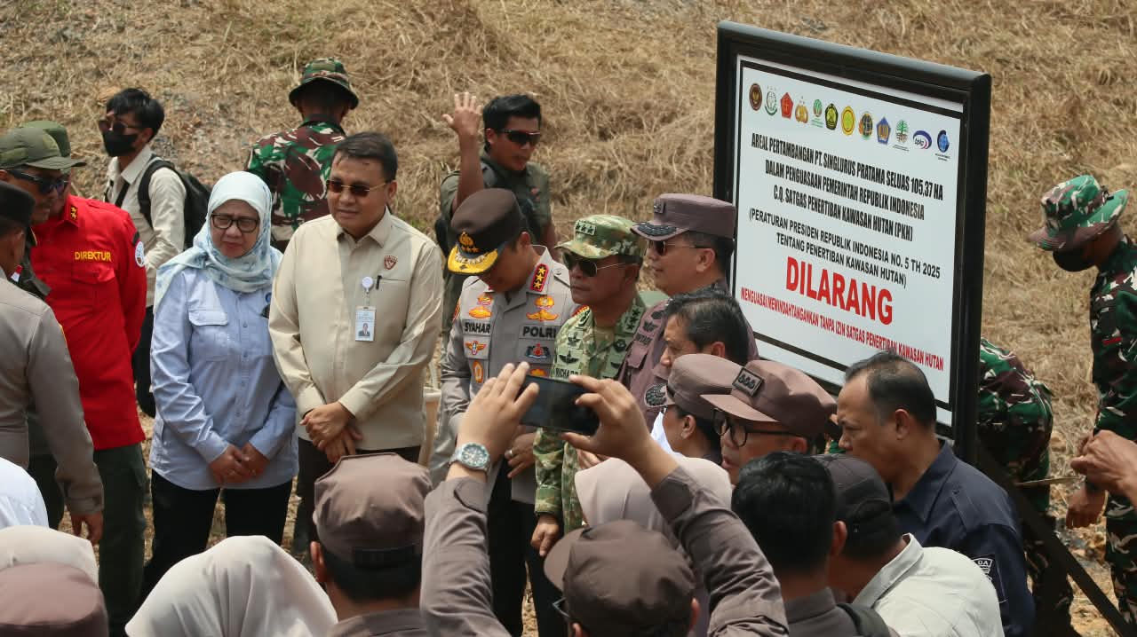 Satgas PKH mengambil alih 111,71 hektare Tahura Bukit Soeharto di Kutai Kartanegara terkait tambang ilegal.