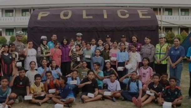 Polri Gelar Trauma Healing Anak Asrama di Labuan Bajo Pascagempa