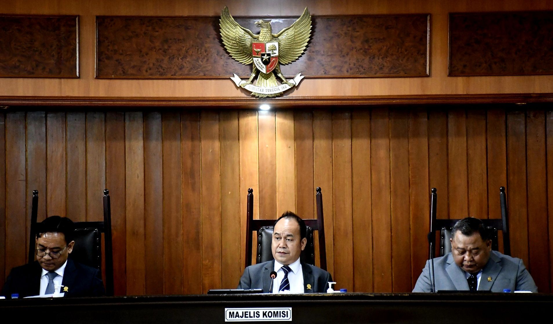 Majelis Komisi yang dipimpin Ketua KPPU Gopprera Panggabean