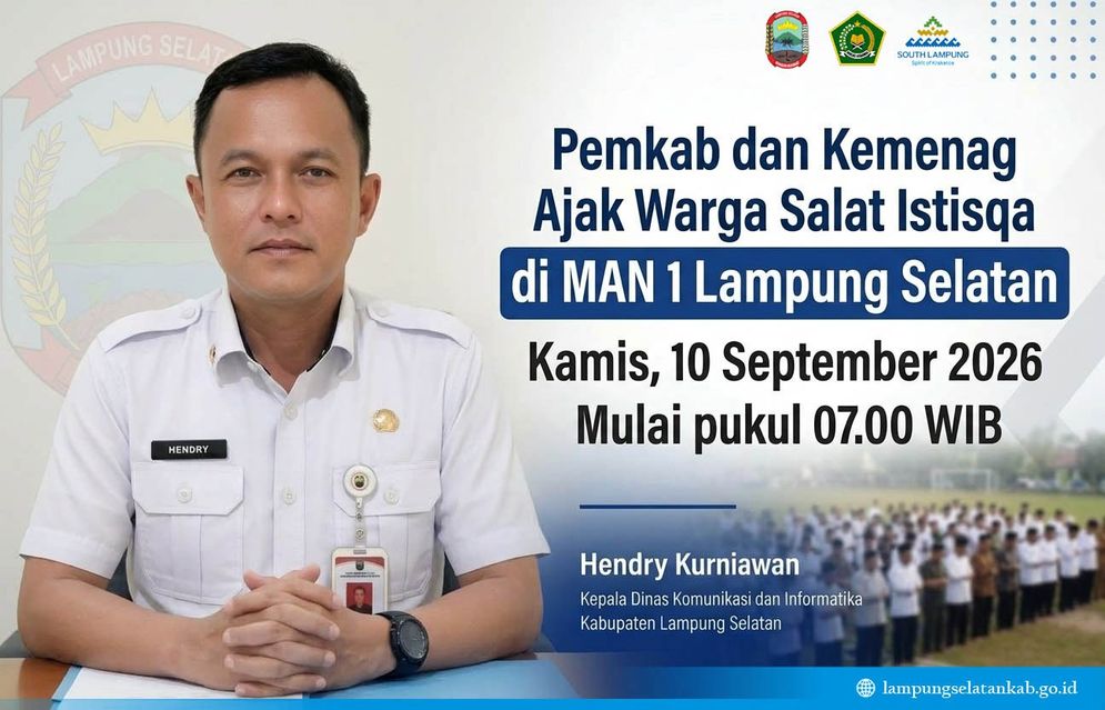 Hujan Tak Kunjung Turun, Pemkab dan Kemenag Ajak Warga Salat Istisqa di MAN 1 Lampung Selatan.jpeg