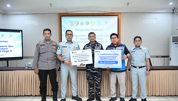Jasa Raharja Serahkan Santunan kepada Keluarga Korban KM Virgo