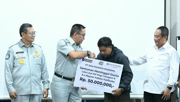 Jasa Raharja Serahkan Santunan Korban KM Virgo Kurang dari 24 Jam