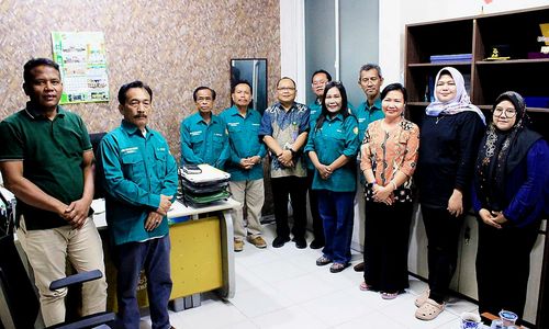 Kasi Penkum Kejati Sumut Rizaldi menerima kunjungan silaturahmi pengurus Fordimka di kantornya
