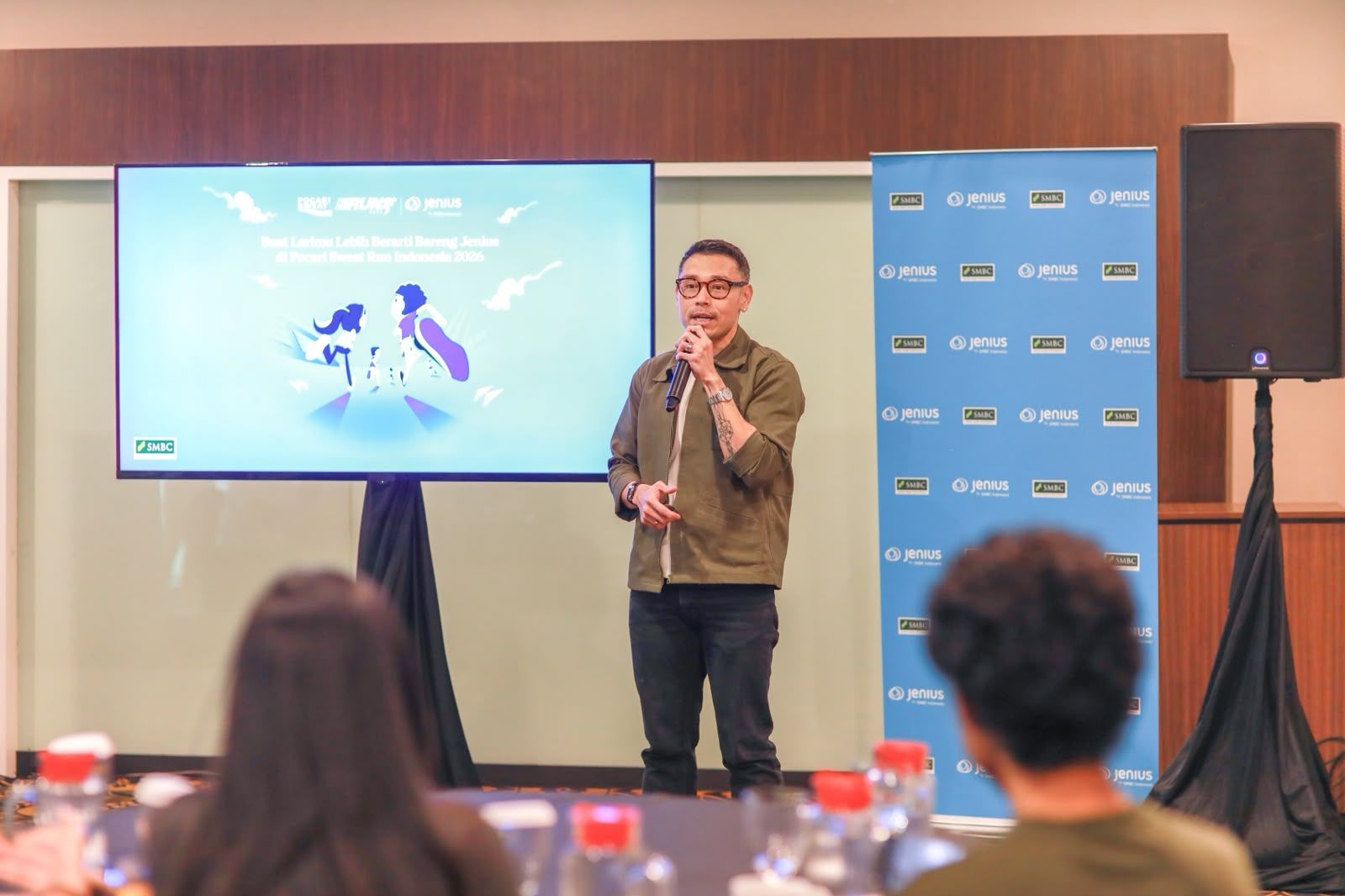 Retail Banking Digital Platform & Innovation Head SMBC Indonesia, Febri Rusli pada Media Luncheon Lari Lebih Berarti Bareng Jenius by SMBC Indonesia di Bandung, Jumat 18/9. (Istimewa)