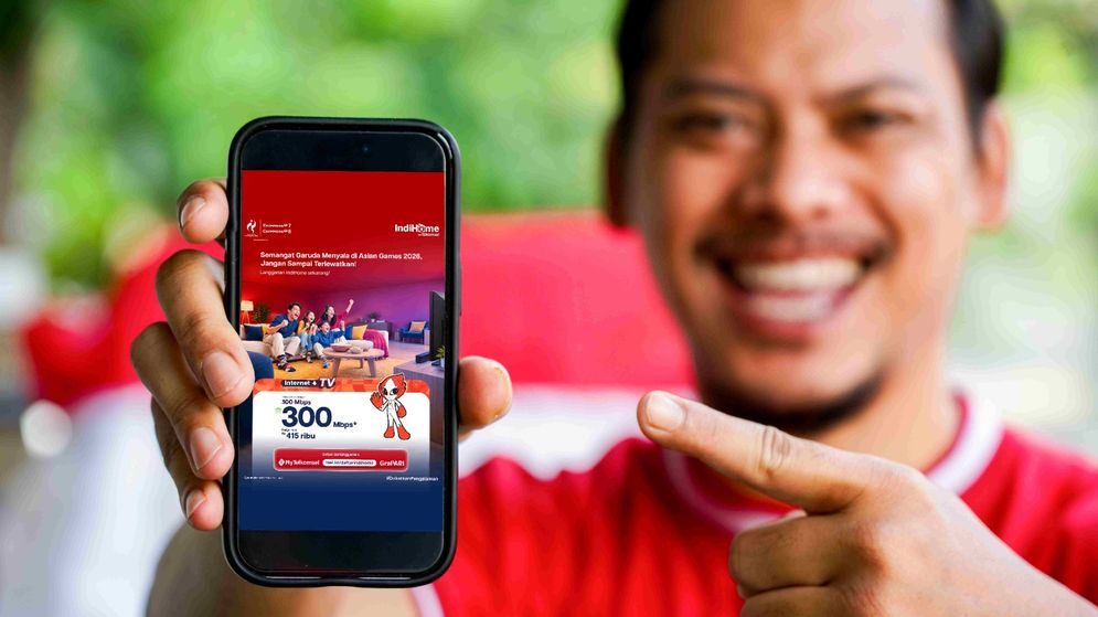 Pelanggan Paket Internet + TV IndiHome dapat menyaksikan berbagai pertandingan Asian Games 2026