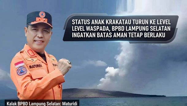 Status Anak Krakatau Turun ke Level Waspada, Batas Aman Tetap Berlaku