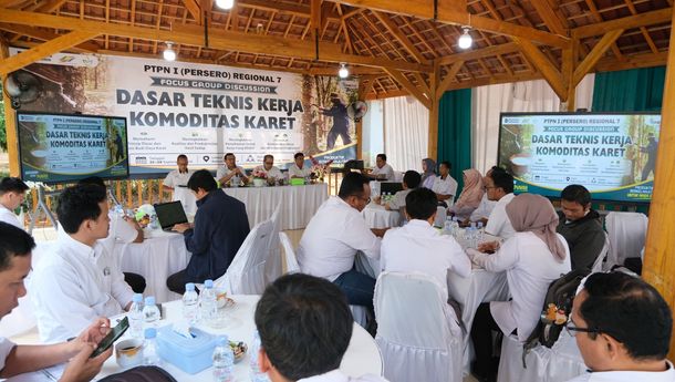 PTPN I Regional 7 Gelar FGD Dasar Teknis Kerja Komoditas Karet