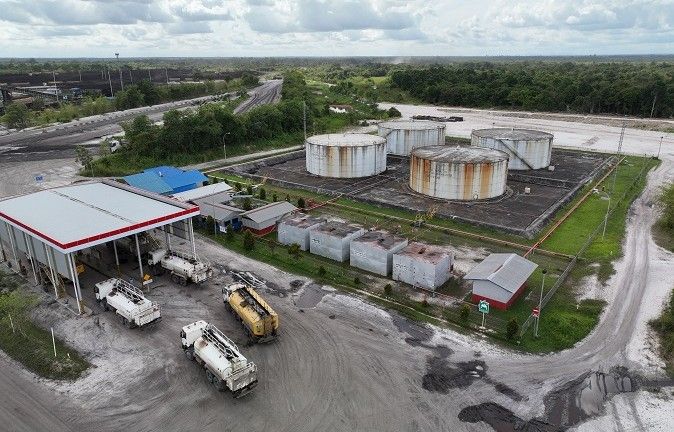 Salah satu fasilitas produksi milik PT Bayan Resources Tbk di Kalimantan Timur.