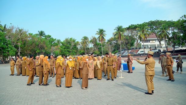 Pemkab Lamsel Terapkan Sidak Acak, ASN Mangkir Apel Bersiap Kena Sanksi Disiplin