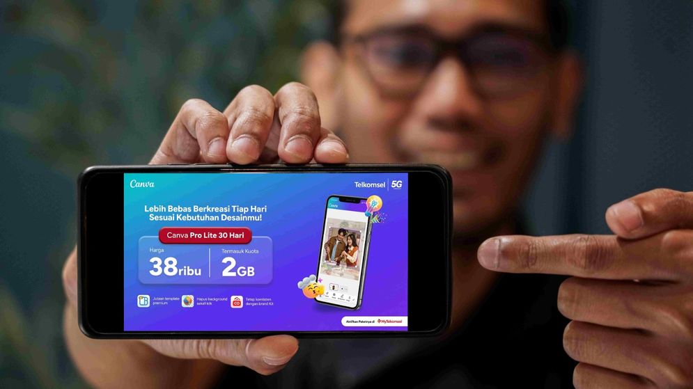 Telkomsel Hadirkan Paket Bundling Canva Pro Lite mulai Rp8.000 per hari dengan akses ke jutaan aset premium.