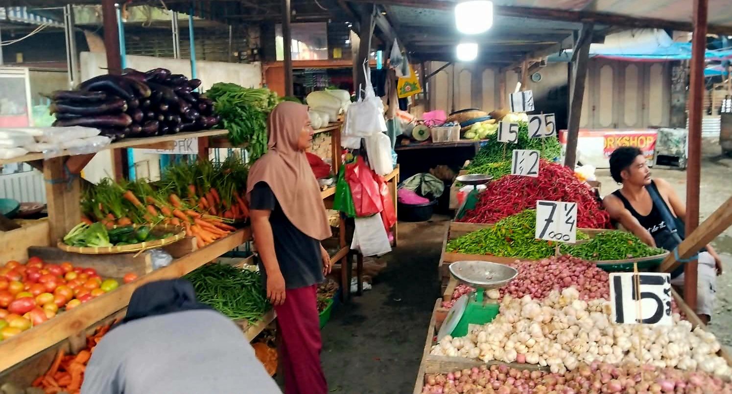 Aktivitas pedagang pasar tradisional di Tanjungmorawa, Deliserdang