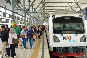 Penumpang KAI Bandara di wilayah Sumatera Utara