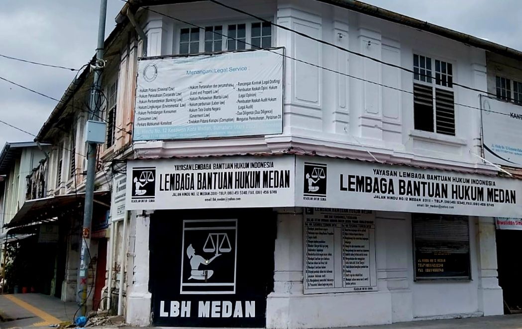 Kantor LBH Medan di Jalan Hindu