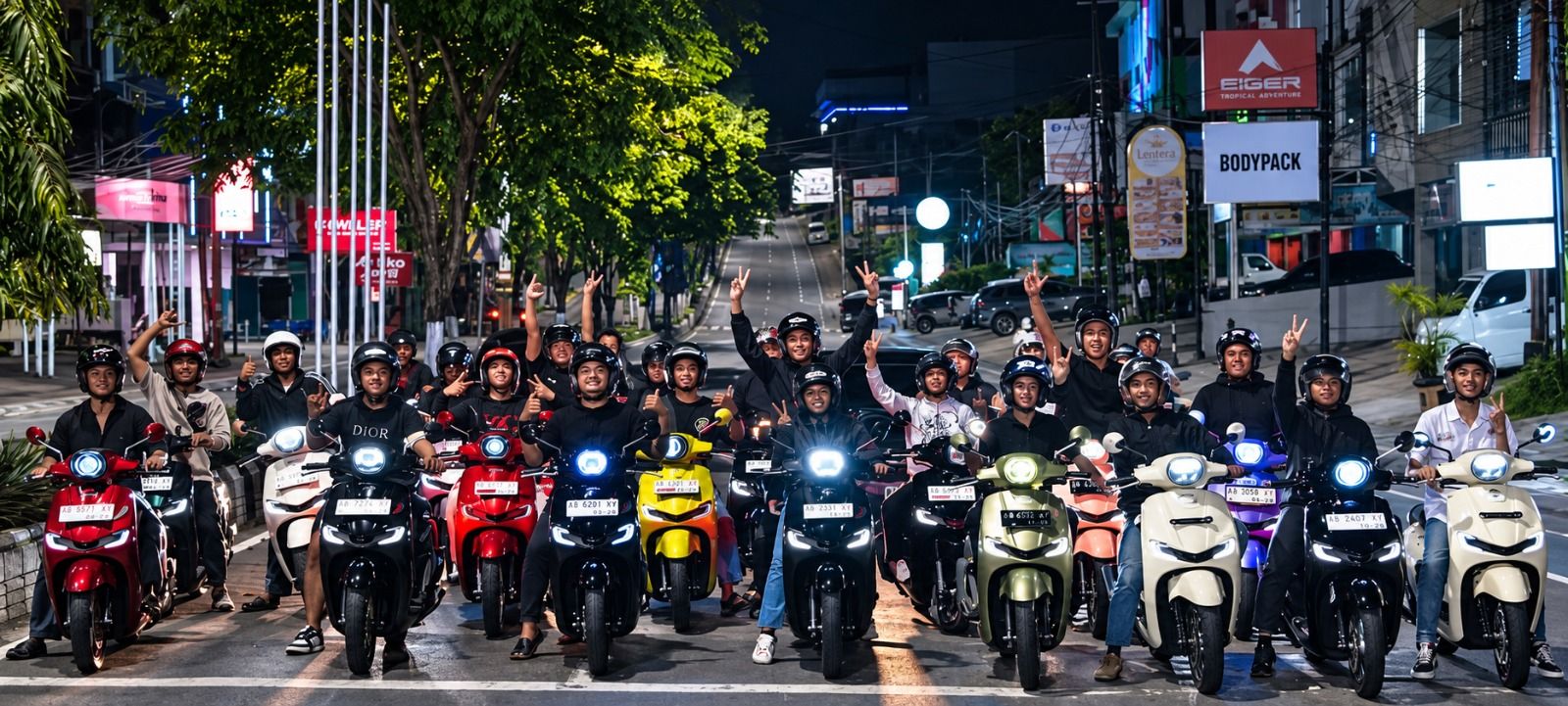 Komunitas Honda Stylo 160 adu gaya lewat Night Ride & Outfit Contest