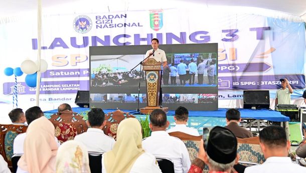 Bupati Egi Resmikan SPPG 3T Bandar Agung, Perluas Layanan Gizi Anak