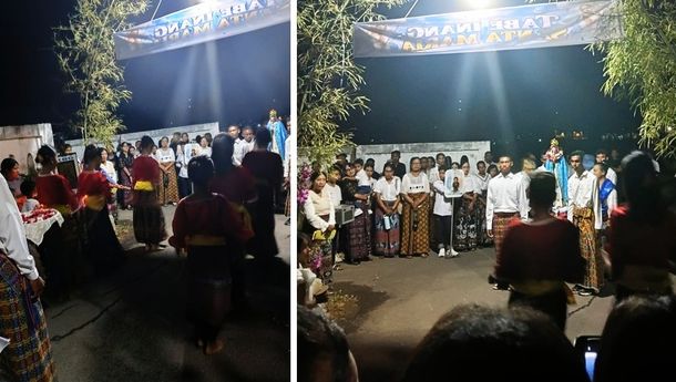Kental Adat, Arca Bunda Maria Tiba di KGB  Bunda Rahmat Ilahi Maumere