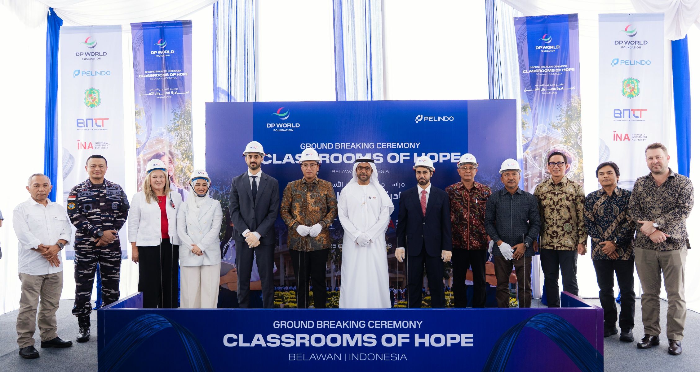 BNCT bersama Pemko Medan, Pelindo dan DP World Foundation memulai pembangunan SMP baru di Belawan, ditandai dengan penandatanganan Nota Kesepahaman dan seremoni peletakan batu pertama
