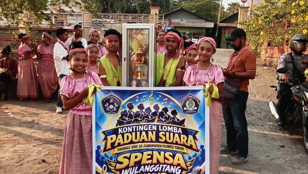 SMP Negeri 1 Wulanggitang Utus Kontingen Lomba Padus SLTP se-Kabupaten Flotim