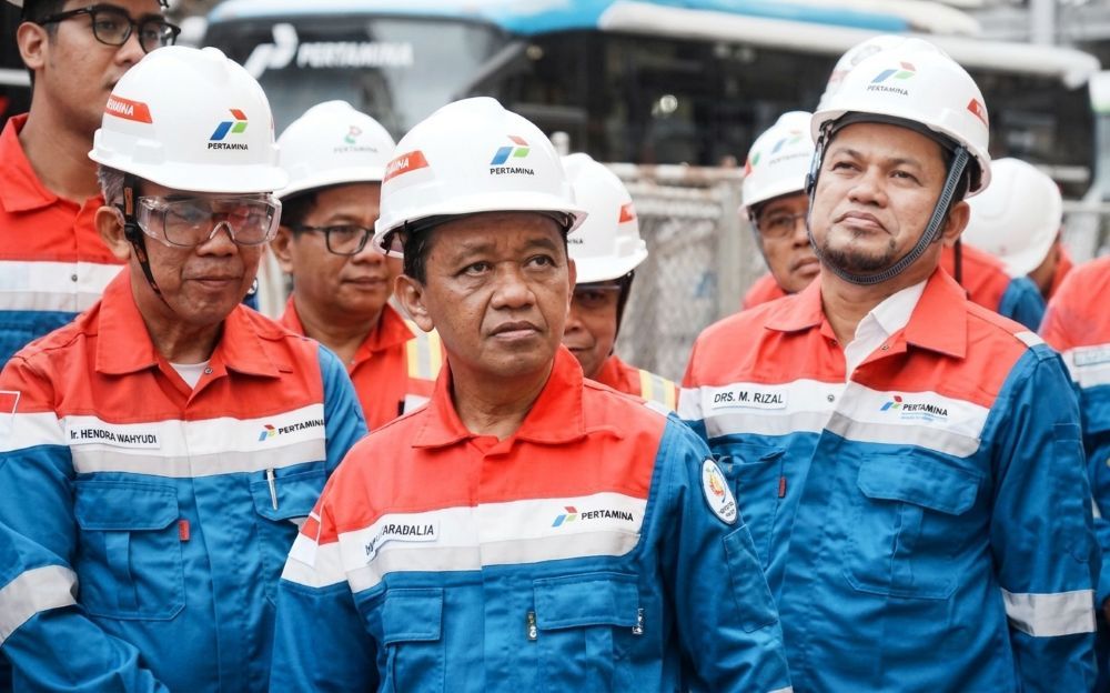 Menteri Energi dan Sumber Daya Mineral (ESDM) sekaligus Menteri Koordinator Bidang Hilirisasi dan Transisi Energi Bahlil Lahadalia meresmikan penerimaan gas JNE#6 dan fasilitas produksi Lapangan Maha pada Kamis (22/10/2026).