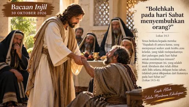 Bacaan Liturgis, Jumat, 30 Oktober 2026